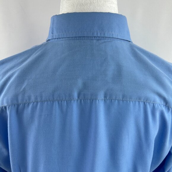Rare Vintage Burberry Blue Cotton Shirt – Preppy Minimalist - Women's Medium - Picture 9 of 14